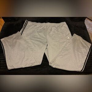 Joggers with ADIDAS three stripe staple down legs